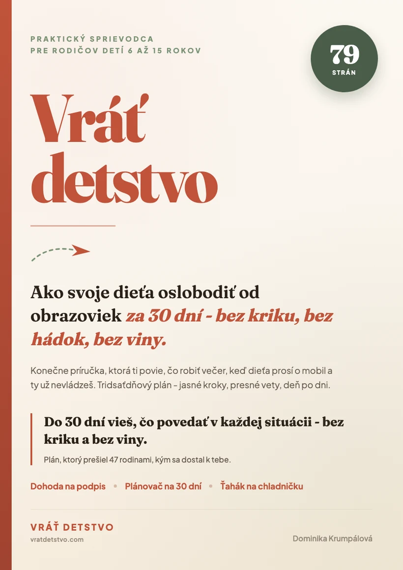 Obálka E-Booku Vráť detstvo